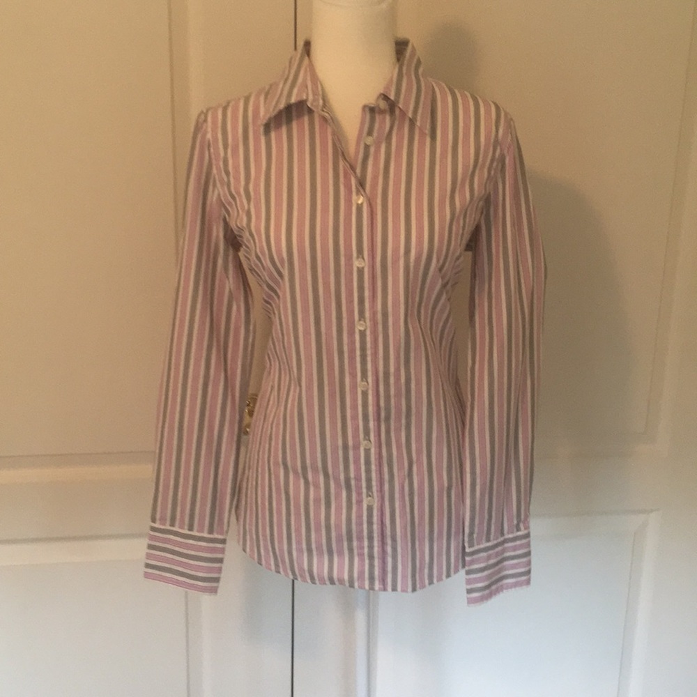 JCrew Slim Perfect Shirt Striped